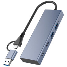 4-i-2 USB C HUB USB 3.0 HUB Type C Dockingstationer USB Splitter 5 Gbps Højhastighedstransmissionsadapter til bærbar computer