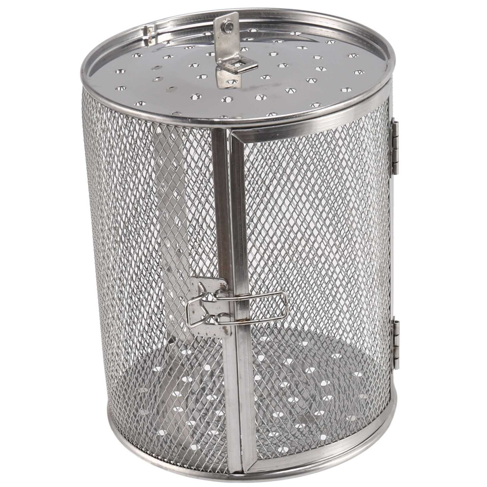 Rotisserie Basket,14X18cm Stainless Steel Oven Roast Basket Baking Cage for BBQ Grill Bakeware Tool Air Fryer Grill