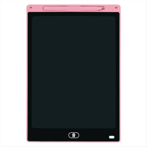 Quadro de escrita LCD de 12 polegadas para desenho e grafite colorido, brinquedo para crianças e estudantes, presente de Natal e aniversário, rosa.