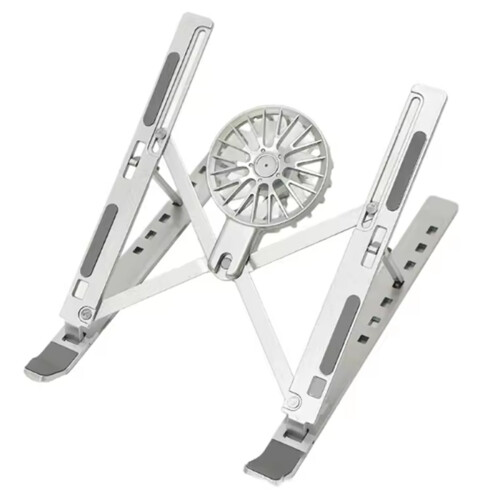 Suporte de resfriamento dobrável para notebook de 18 polegadas, com ventoinhas.