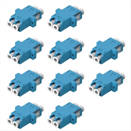 10PCS προσαρμογέας οπτικών ινών LC LC σε LC διπλής όψης μονοτροπικός σύνδεσμος