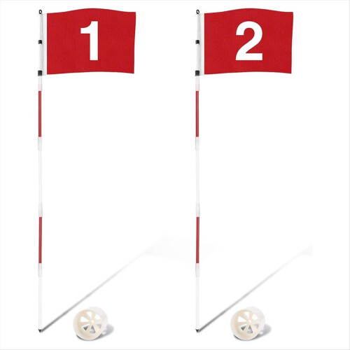 Golf Flagstick Flag Putting for Backyard Practice Green