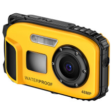 Caméra numérique étanche 1080p, caméra vidéo 48 MP avec écran IPS 2,4 pouces, étanchéité IP68 jusqu'à 5 m de profondeur, zoom 4x