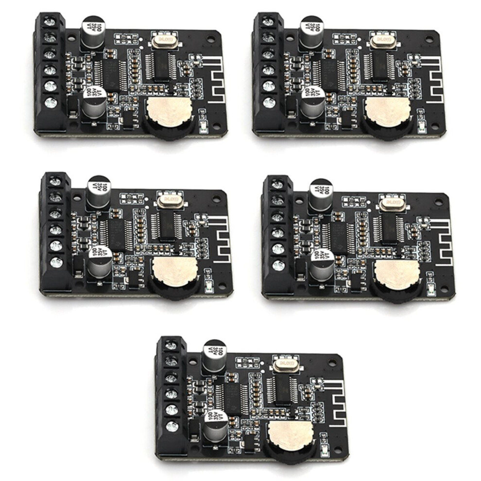 5Pcs Xy-P15w Digital Amplifier Module High Power Dc12v/24V 10W/15W/20W Stereo Bluetooth 5.0 Power Amplifier Board 4851222349516