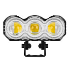 Motorsykkel LED-spotlight-lykt med høy/nærlys-strobelys 12V 24V for terrengbil, ATV, motorsykkel