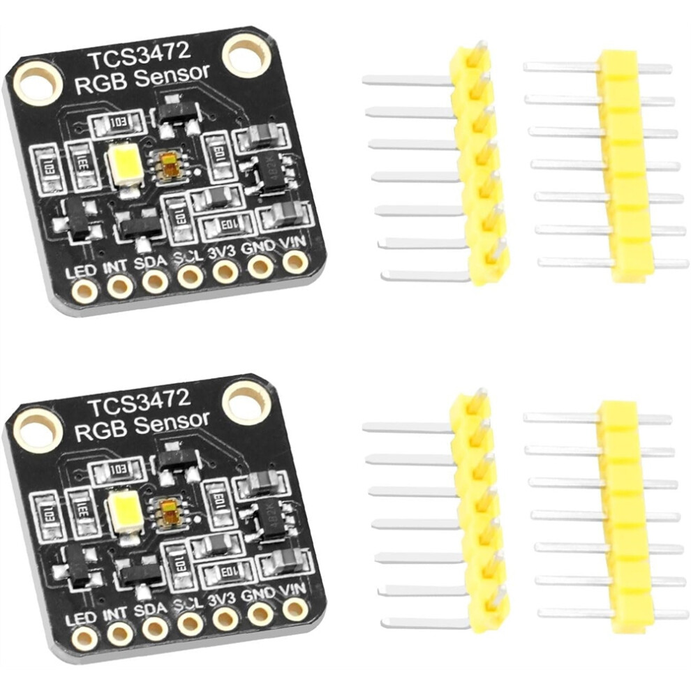 2Pcs Tcs-34725 Rgb Light Colour Module Rgb Light Colour Sensor Colour Detection Sensor Photoelectric Sensor 4851222346485