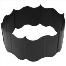 Bordatura per prato da giardino - Confezione da 20 bordure flessibili ad incastro per recinzione in plastica fai da te decorative