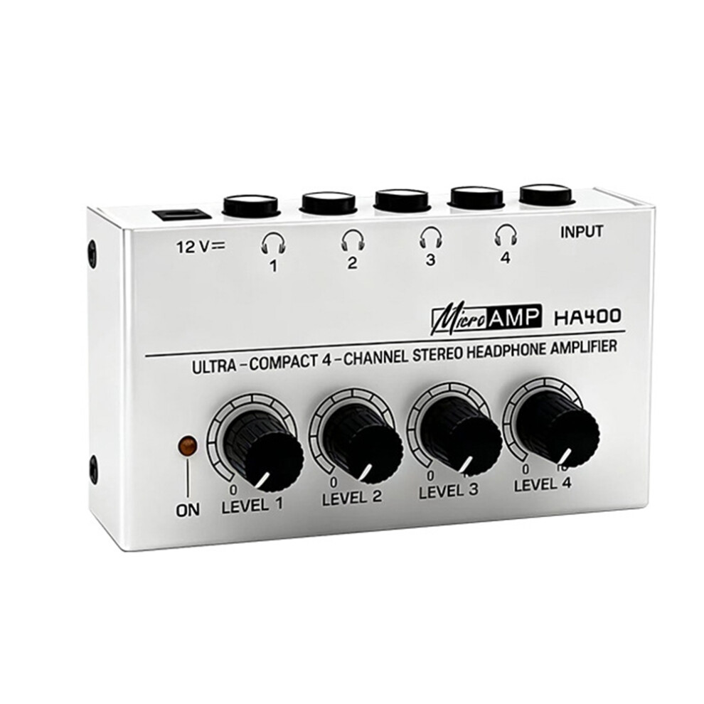 Mini Headphone Amplifier Ha400 4 Channels Ultra-Compact Stereo Audio Amplifier Earphone Amp For Music Eu Plug 4851222340261