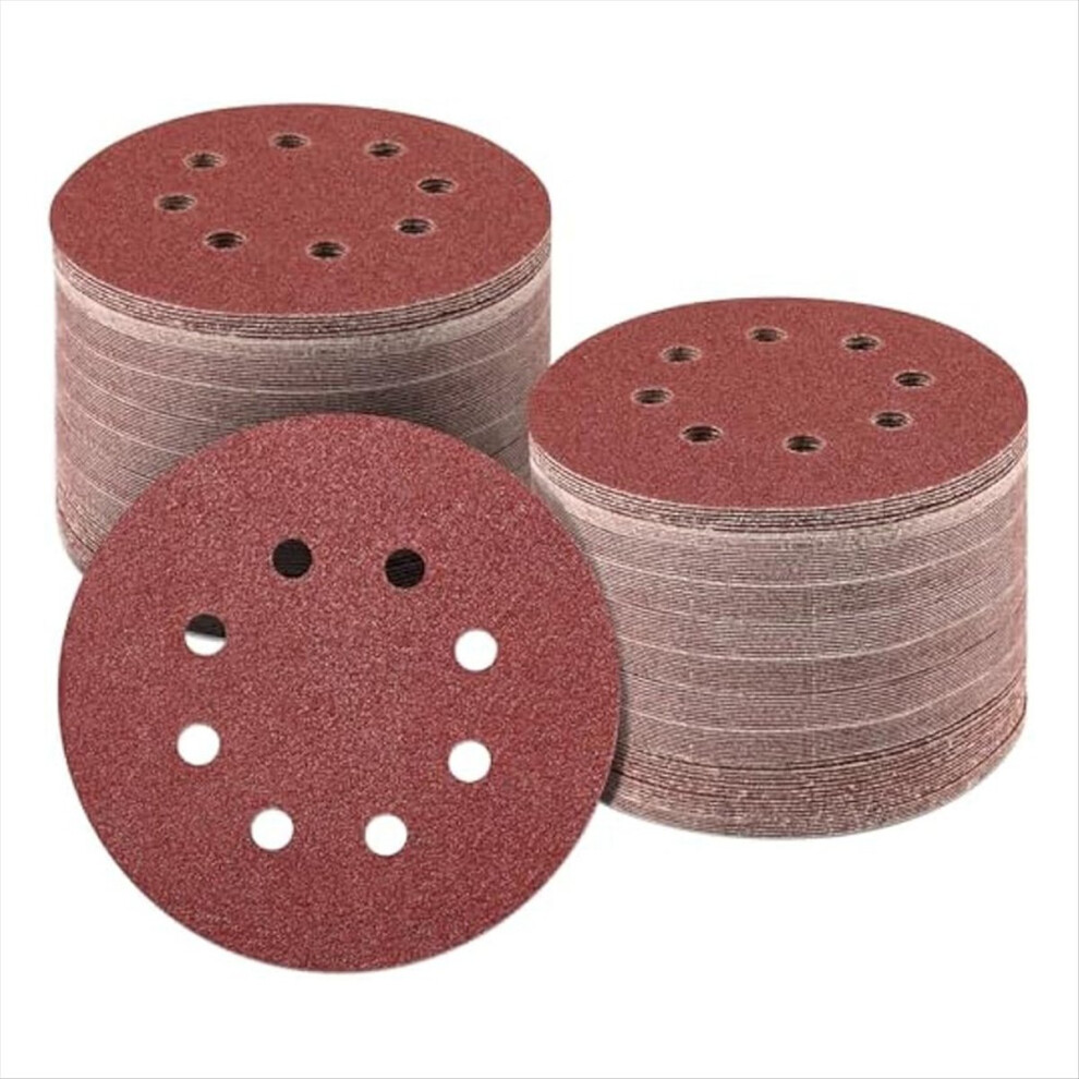 160Pcs 5Inch Sanding Disc,60/80/120/150/240/320/400/600Grit 8 Hole Hook And Loop Sandpaper,Sand Paper For Orbital Sander 4851222377953