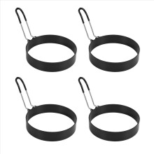 Eggs Rings, 4 Pack Stainless Steel Egg Cooking Pancake Mold for Frying and Omelet