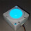 Mouse Trackball USB redondo de 2 polegadas com iluminação LED para jogos, compatível com teclado e joystick. 3