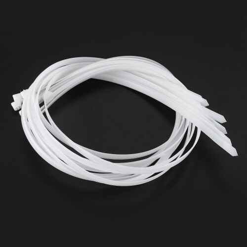 10 abraçadeiras de nylon extra longas de 76 cm, brancas. 2