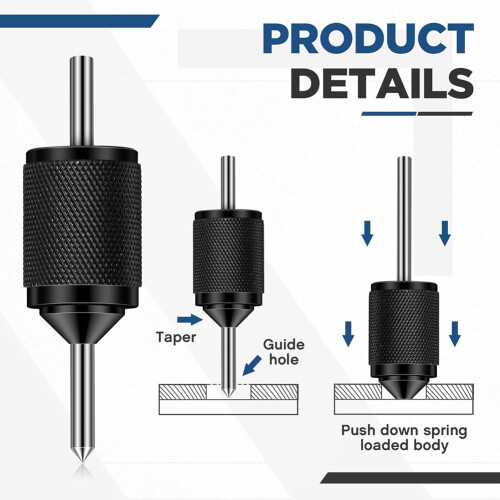 2Pcs Universal Transfer Centre Aligner- Punch-Hardened Pin, Hardened Pin Machine Tools Range Set 2