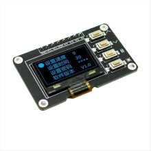 0,96-Zoll-OLED-Display, blau, 12864-Bildschirmmodul mit Matrix, 4 Tasten, Tastaturschnittstellen, IIC SSD1315, blau