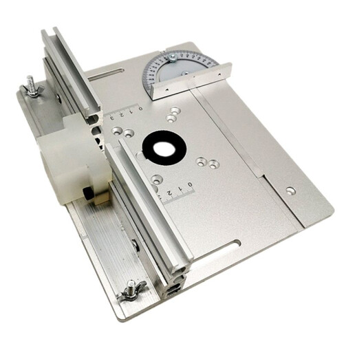Router Table Insert Board Electric Wood Milling Flip for Woodworking Workbench Silver 1
