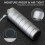 Metal Pill Organizer Weekly,Stackable Waterproof Travel Box,Pill Case Container,7 Day Daily Medicine Grey 2