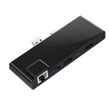 Dockingstation til Pro 7, Hub, USB 3.0 X 2, USB-C 60W PD-opladningsfunktion, kortlæser
