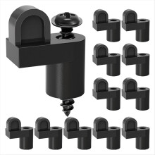3/8 inch nylon raamhorclip met schroeven, offset raamclips voor het bevestigen van winterraamhorren, 12 stuks.