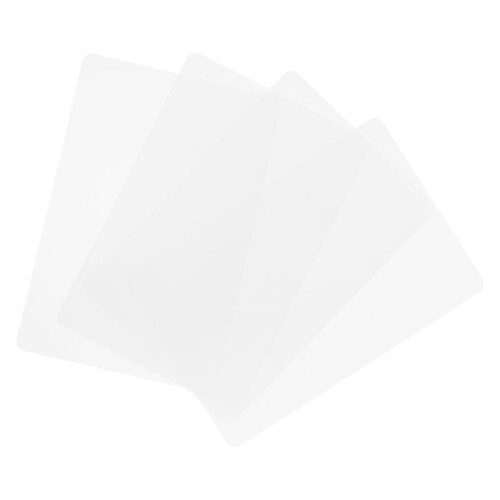 Transparent Kitchen Mat,Coffee Table Mat,Table Protector,Waterproof Placemats,Worktop Saver,Placemat Set 4 Pieces 1