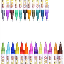 Glitzermarker, 24 Farben, Metallic-Glitzerstifte für Kinder und Erwachsene, Schulbedarf, tolle Zeichenutensilien