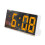 Digital Alarm Clock Simple LED Large Screen Bedroom Bedside Orange 2
