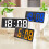 Digital Alarm Clock Simple LED Large Screen Bedroom Bedside Orange 7