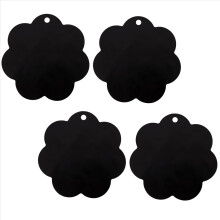 4 Pc Electric Induction Hob Protector Mat 25cm Anti-Slip Silicone Cooktop Scratch Cover Heat Insulated