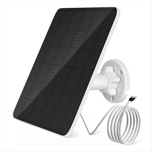 Solcellepanel for Ring-dørklokke, 5W videodørklokke 2, 3, 3+