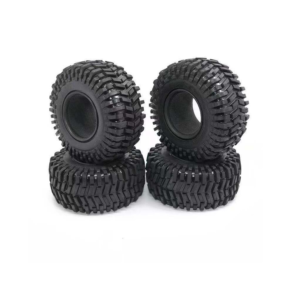 4Pcs 125Mm 2.2Inch Rubber Wheel Tires Tyre For 1/10 Rc Crawler Car Axial Scx10 90046 Rr10 Wraith Traxxas Trx4 Trx-6 4851222398279