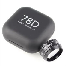 1 styck indirekt diagnostisk dubbel asfärisk lins med snyggt förvaringsfodral 78D
