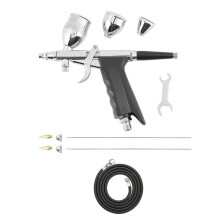 Kit de aerógrafo com gatilho de dupla ação para pintura de unhas, bolos, tatuagens e maquiagem.