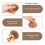 Makeup Brush for Bronze Blend Self Tan Back Applicator Provides Unblemished Application Without Streaking RoseGold 3