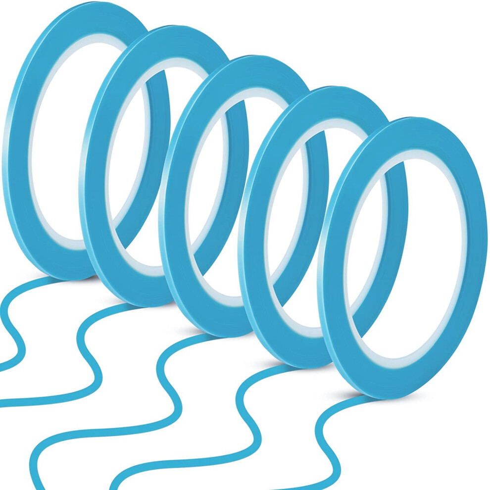Fine Line Tapes 1/8 Inch 3Mm Vinyl Masking Tape For Curves Automotive Car Painter, 33 Meters Each Roll 4851222300227