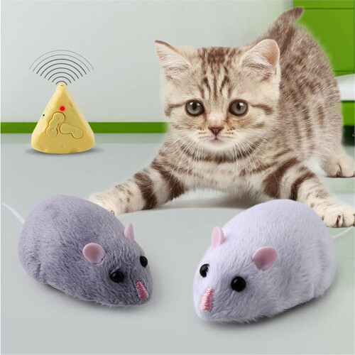 Souris télécommandées miniatures infrarouges pour chats, chiens et enfants - Idée cadeau de Noël 1