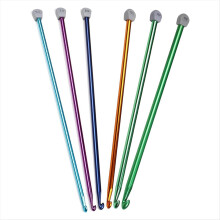 5 Size Extra Tunisian Long Crochet Hooks 6.5mm - 11.0 mm, Aluminum Afghan 13.78 Inches Needles