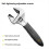 Ratchet Adjustable Wrench Self-Tightening Multi-Function Large Opening Bathroom 8 Inches 2