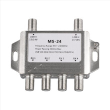 2 Eingänge, 4 Ausgänge, DiSEqC 4x2-Umschalter, Satellitensignal-Multischalter, LNB-Spannung 950–24000 MHz für TV-Empfänger