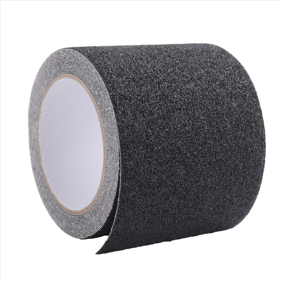 Non-Slip Stair Tape - Indoor & Outdoor Waterproof Safety Steps,80 Grit, Blackï¼5M 4851222370442