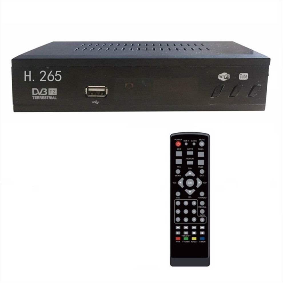 Dvb T2 Hevc 265 Digital Tv Tuner Dvb-T2 265 1080P Hd Decoder Usb Terrestrial Tv Receiver Epg Set Top Box,Eu Plug 4852088526639