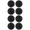 4 Pair 55mm Replacement Earphone Pad Covers for Headset Headphone Black 3