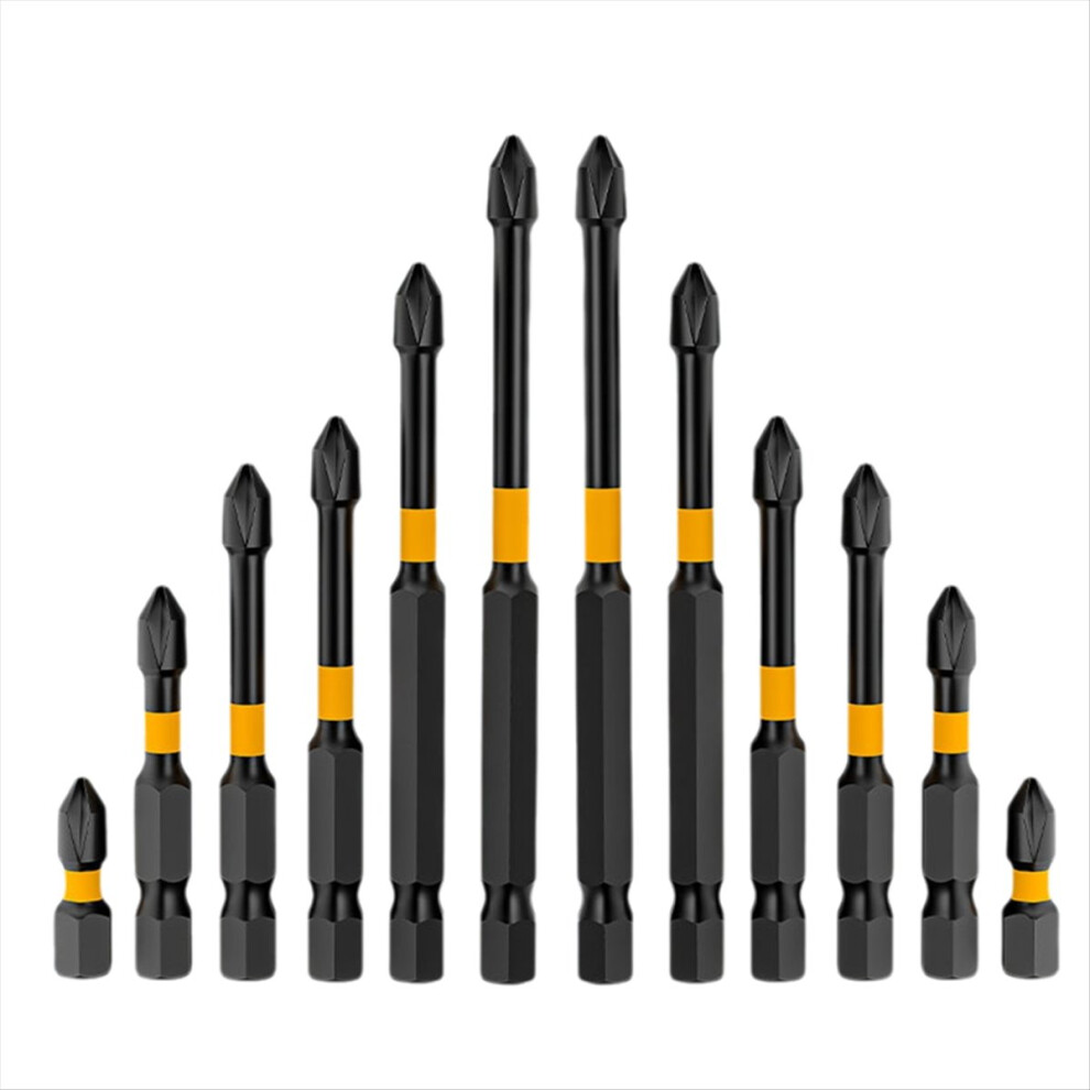 Non-Slip Impact Batch Strong Magnetic High Torque Hardness Screw 25/50/65/70/90Mm/150Mm Screwdriver Bits Set 4852088545739