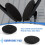 4 Pair 55mm Replacement Earphone Pad Covers for Headset Headphone Black 7