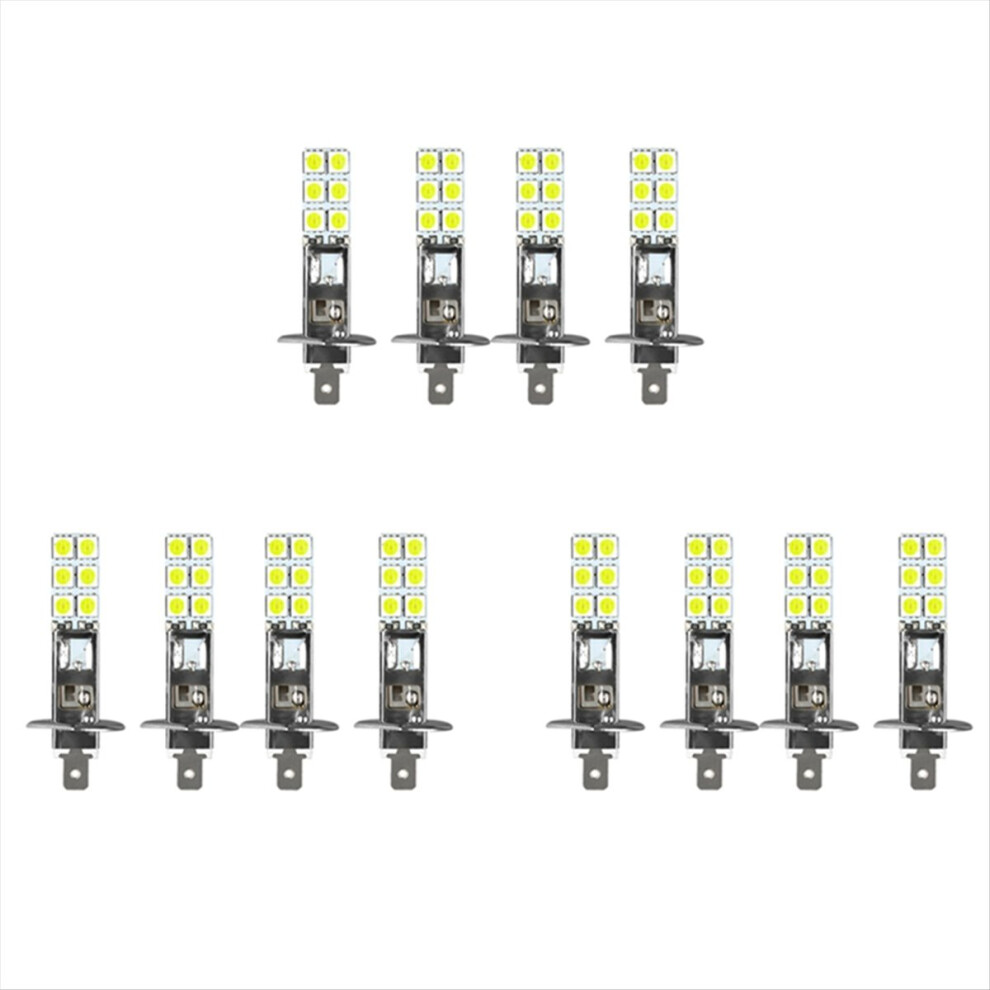 12Pcs H1 6000K Super 80W Led Head Bulbs Kit Fog Driving White/Light 4851222301460