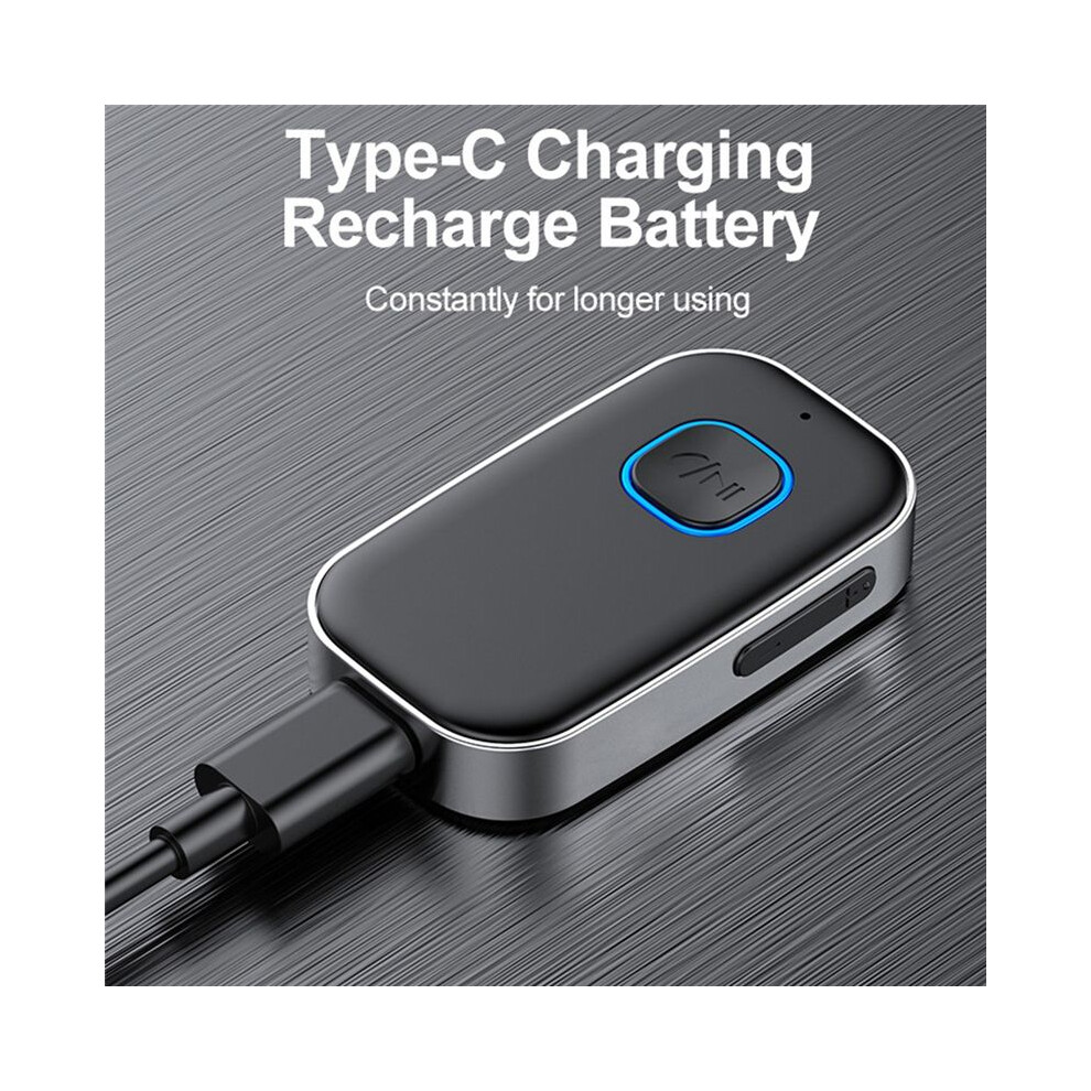 Bluetooth 5.0 Receiver For Car, Noise Cancelling Aux Adapter Home Stereo/Wired Headphones/Hands-Free Call 4851222301903