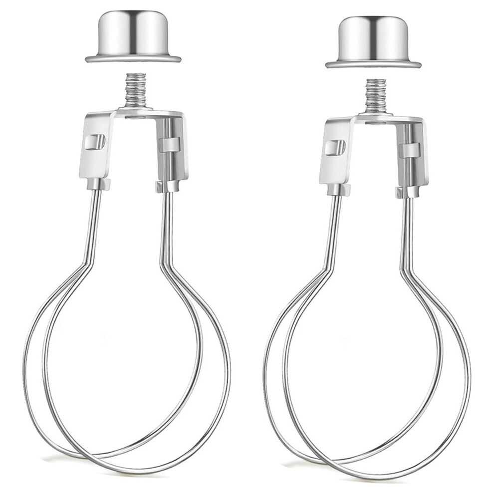 2Pcs Lamp Shade Harp Holder Adapter Kit Includes Finial And Lampshade Levellers To Keep Lamp Shade 4851222333225