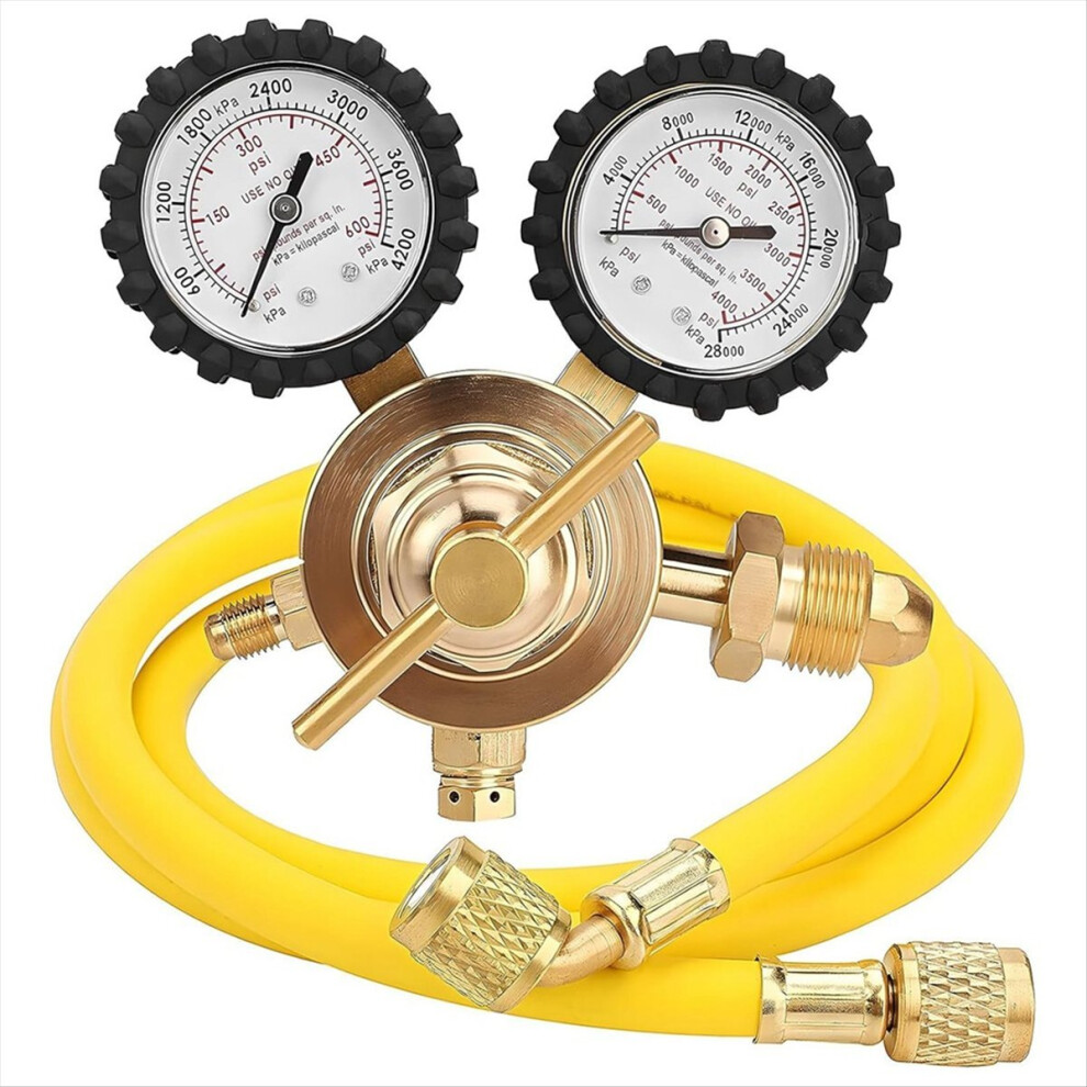 Nitrogen Regulator With 0-600 Psi Delivery Pressure,Hose Cga580 Inlet Connection And 1/4In Male Flare Outlet Connection 4852088545487