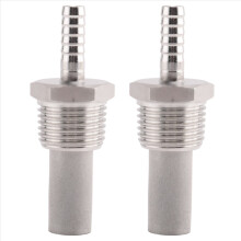 2X Home Brewing Inline Oxygenation Diffusion Stone Aeration Stone 1/2 Npt Carbonation Stone