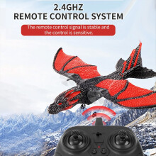 Avião RC 2.4G Simulador de Voo Dragão, Aeronave Planadora de Controle Remoto, Modelo Voador, Brinquedo de Espuma EPP, Presente para Crianças