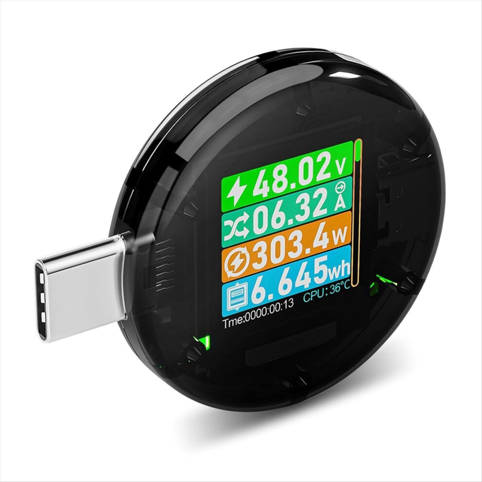 Usb C Power Meter Tester, Usb Multimeter Voltage Current Amp Volt Detector Digital Tester For Chargers Power Bank Cable 4852088557664