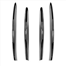 Car Front Fog Lights Trim Strips Bumper Lip Splitter Spoiler for CLA Class C118 X118 2023+ Silver